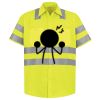 Men's High Visibility Safety Short Sleeve Work Shirt Thumbnail