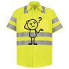 Men's High Visibility Safety Short Sleeve Work Shirt Thumbnail