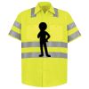 Men's High Visibility Safety Short Sleeve Work Shirt Thumbnail