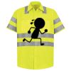 Men's High Visibility Safety Short Sleeve Work Shirt Thumbnail