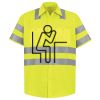 Men's High Visibility Safety Short Sleeve Work Shirt Thumbnail