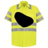 Men's High Visibility Safety Short Sleeve Work Shirt Thumbnail