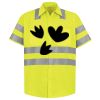 Men's High Visibility Safety Short Sleeve Work Shirt Thumbnail