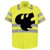 Men's High Visibility Safety Short Sleeve Work Shirt Thumbnail