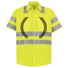 Men's High Visibility Safety Short Sleeve Work Shirt Thumbnail