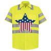 Men's High Visibility Safety Short Sleeve Work Shirt Thumbnail