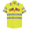 Men's High Visibility Safety Short Sleeve Work Shirt Thumbnail