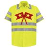 Men's High Visibility Safety Short Sleeve Work Shirt Thumbnail
