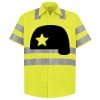 Men's High Visibility Safety Short Sleeve Work Shirt Thumbnail