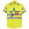 Men's High Visibility Safety Short Sleeve Work Shirt Thumbnail