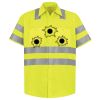 Men's High Visibility Safety Short Sleeve Work Shirt Thumbnail