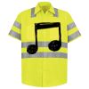 Men's High Visibility Safety Short Sleeve Work Shirt Thumbnail